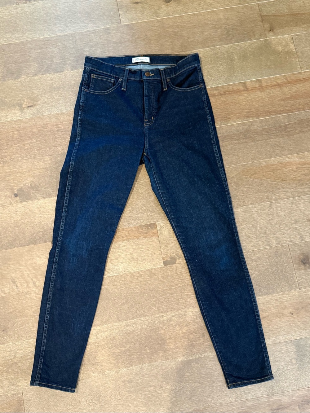 Madewell 10” High Rise Skinny Jeans 29 Dark Wash Indigo Denim Classic Fall